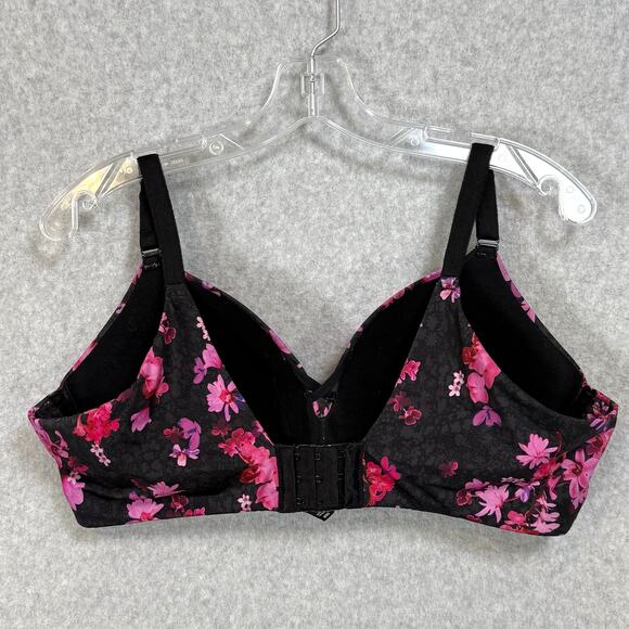 Torrid Curve Bra Size 40D 360 Back Smoothing Wire Free Push-Up Plunge Gothic - Picture 4 of 16